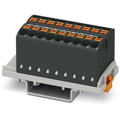 Phoenix Contact 3273058 Verdeelblok 28.6 mm Spanveer Zwart 8 stuk(s) Phoenix Contact 3273058 Verdeelblok 28.6 mm Spanveer Zwart 8 stuk(s)