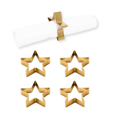 ECHTWERK Tafel accessoires (servetringen van ed, Goud, 4-delig)