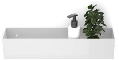 Looox Colour Shelf BoX Planchet 30x10x10 cm Wit Looox Colour Shelf BoX Planchet 30x10x10 cm Wit