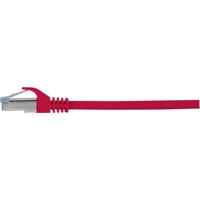 Renkforce RF-5043972 RJ45 Netwerkkabel, patchkabel CAT 6A S/FTP 1.00 m Rood Vlambestendig 1 stuk(s) - thumbnail