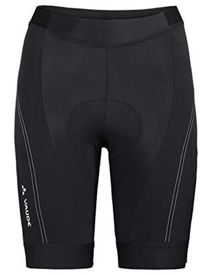 Vaude Women's Pro III - Fietsbroek Korte Broek - SQ-Lab Zitkussen - Slim Fit Dames - Maat 36 (Small) - Zwart