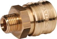 Promat/Tecwerk Snelkoppeling | DN 7,2, buitenschroefdraad messing blank | schroefdraad G 1/2 inch 20,95 mm - 4000351911 - thumbnail