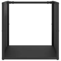 Brandhoutrek 40x40x40 cm koudgewalst staal zwart - thumbnail