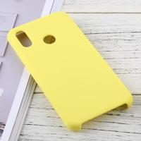 Effen kleur Liquid silicone dropproof beschermende case voor Huawei P20 Lite (geel) - thumbnail
