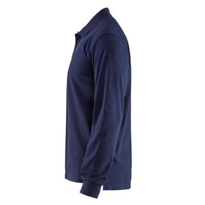 Blåkläder Poloshirt lange mouw 33881050 | Marineblauw | Maat M - 7330509482063