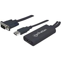 Manhattan AV Converter 152426 [VGA, USB 2.0 - HDMI] - thumbnail