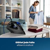 Clatronic DB 3703 Stoomstrijkijzer Zwart, Blauw 1800 W - thumbnail