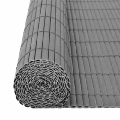 Tuinafscheiding dubbelzijdig 110x500 cm grijs - thumbnail