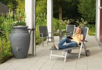 Garantia regenton amphora antraciet 600 liter met plantenbak - thumbnail