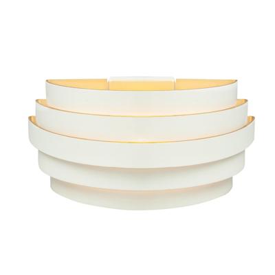 Highlight Design wandlampScudo wit met goud 25cm - W3641.00