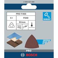 Bosch Accessories Bosch Power Tools 2608621689 Deltaschuurpapier Korrelgrootte (num) 240 (l x b) 93 mm x 93 mm 5 stuk(s) - thumbnail
