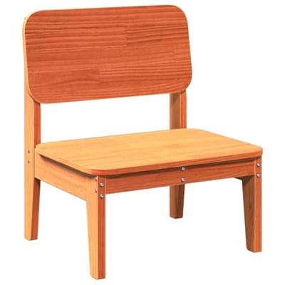Tuinstoelen 2 st 60x52,5x72 cm massief grenenhout wasbruin
