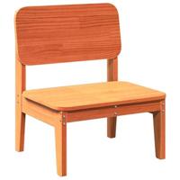 Tuinstoelen 2 st 60x52,5x72 cm massief grenenhout wasbruin - thumbnail