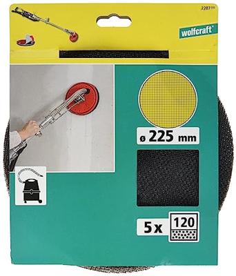 Wolfcraft Hechtschuurschijven | SiC | K120 | Ø225mm | 5 stuks - 2287000 Wolfcraft Hechtschuurschijven | SiC | K120 | Ø225mm | 5 stuks - 2287000