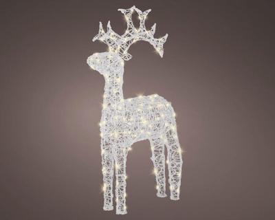 Led rendier 110 cm transparant warm wit