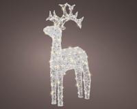 Led rendier 110 cm transparant warm wit - thumbnail