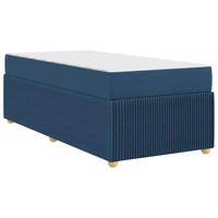 Bedframe Anders Blauw 90 x 190 cm Stof - thumbnail
