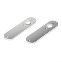 Hoppe ovaal kortschild 300 K - loop - aluminium F1 - thumbnail