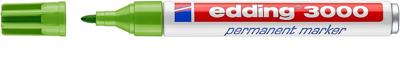 Edding 3000 permanent marker 1,5-3mm rond lichtgroen Edding 3000 permanent marker 1,5-3mm rond lichtgroen