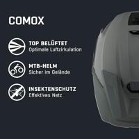 Olympic Sportswear Alpina sports mtb helm comox 52-57 mat grijs - thumbnail