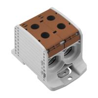 Weidmüller 2502830000 Doorgangsklem 67.60 mm Schroeven Grijs, Bruin 1 stuk(s) - thumbnail