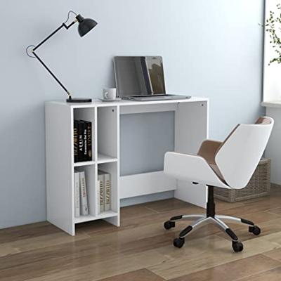 VidaXL Bureau 102,5x35x75 cm bewerkt hout wit
