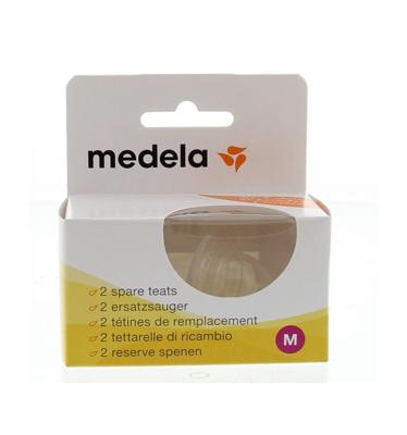 Medela Speen medium flow 2 Stuks Medela Speen medium flow 2 Stuks