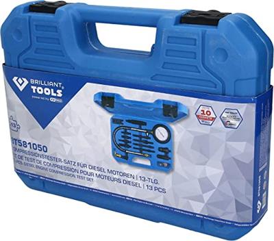 Brilliant Tools BT581050 Compressietestset voor dieselmotoren, 15-delig