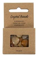 Creativ Company Kristallen kralen, honingcalciet, d 7-12 mm, gatgrootte 1 mm, ca. 63 stuk, lichtgeel, 63 stuk/ 1 doos - thumbnail