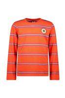 B.Nosy winter t-shirt jongens - rood - Tobias - gestreept/longsleeve - thumbnail