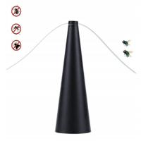 Multifunctionele ventilatorblad automatische Fly catcher Mosquito afstotend fan grootte: 9 × 9 × 25cm (zwart) - thumbnail
