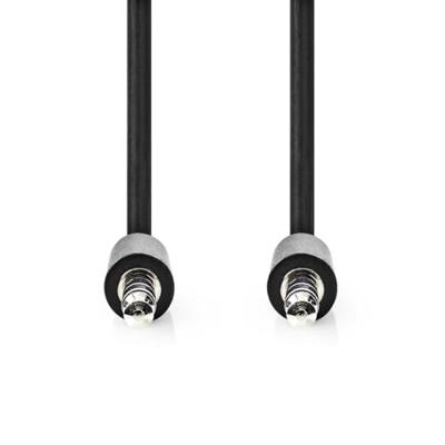 Nedis Stereo-Audiokabel | 3,5 mm Male | 3,5 mm Male | Vernikkeld | 1.00 m | Rond | Zwart | Label - CAGL22005BK10