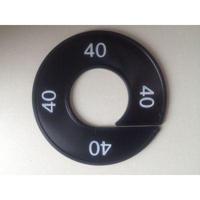 Maatring 9cm zwart/wit 40 - thumbnail