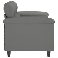 Tweezitsbank 120 cm microvezelstof donkergrijs - thumbnail