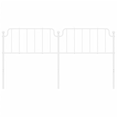 Hoofdbord 180 cm metaal wit Hoofdbord 180 cm metaal wit