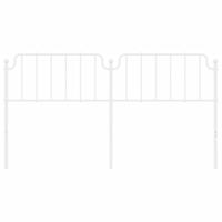 Hoofdbord 180 cm metaal wit - thumbnail