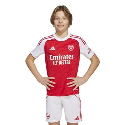 Arsenal Thuis Shirt Junior 2025/2026 - Maat 140 - Kleur: RoodWit | Soccerfanshop - thumbnail