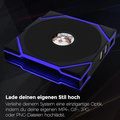 Lian Li UNI FAN TL Wireless LCD Reverse Blade 120mm Black Lian Li UNI FAN TL Wireless LCD Reverse Blade 120mm Black