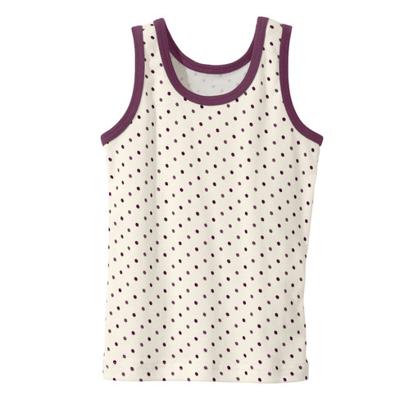 Onderhemd meisjes van bio-katoen, mauve 110/116