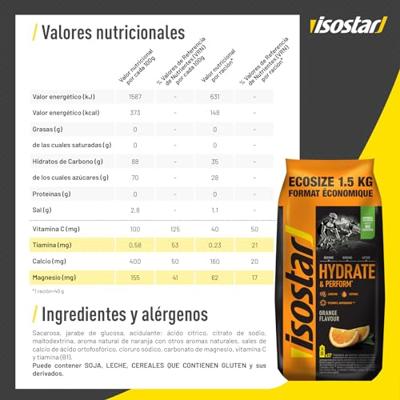 Isostar Hydrate & Perform Orange Poeder Isostar Hydrate & Perform Orange Poeder