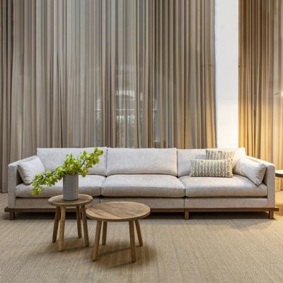 Zuiver 4,5-zits Bank 'Blossom' Eikenhout en stof, kleur Beige Zuiver 4,5-zits Bank 'Blossom' Eikenhout en stof, kleur Beige