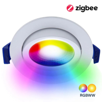 EcoDim Zigbee LED Inbouwspot - RGBWW 2700K-6000K - thumbnail