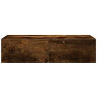 Wandschap met lades 60x26,5x15 cm bewerkt hout gerookt eiken - thumbnail