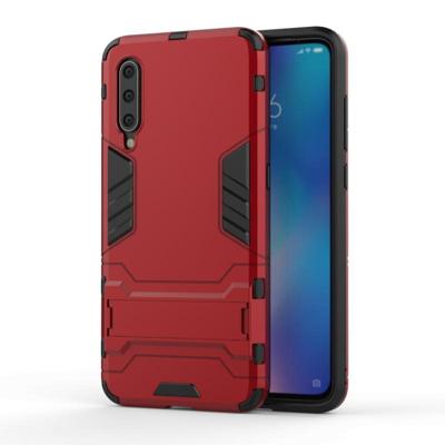 Schokbestendige PC + TPU Case voor Xiaomi mi 9 met houder (rood) Schokbestendige PC + TPU Case voor Xiaomi mi 9 met houder (rood)