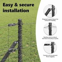 VidaXL Hek met paal grijs 1 x 25 m staal - thumbnail