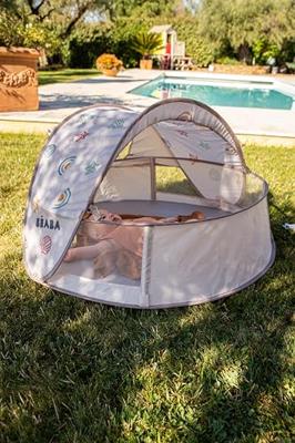 Baby Strandmuschel Breezynest BEABA mit UV-Schutz groen