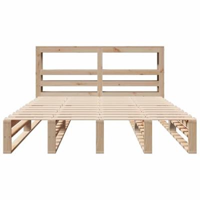 Bedframe zonder matras massief grenenhout 160x200 cm