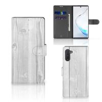 Samsung Galaxy Note 10 | Book Style Case | White Wood - thumbnail