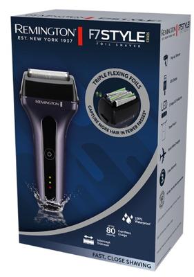 Snoerloos messcheerapparaat - REMINGTON - F7000 - Tri-flex mesjes - Snijkop - 100% waterdicht - Batterijduur 80 min