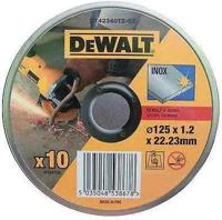 DeWalt 10x Doorslijpschijven metaal inox 125mm x 1 mm - in blik - DT42340TZ - thumbnail